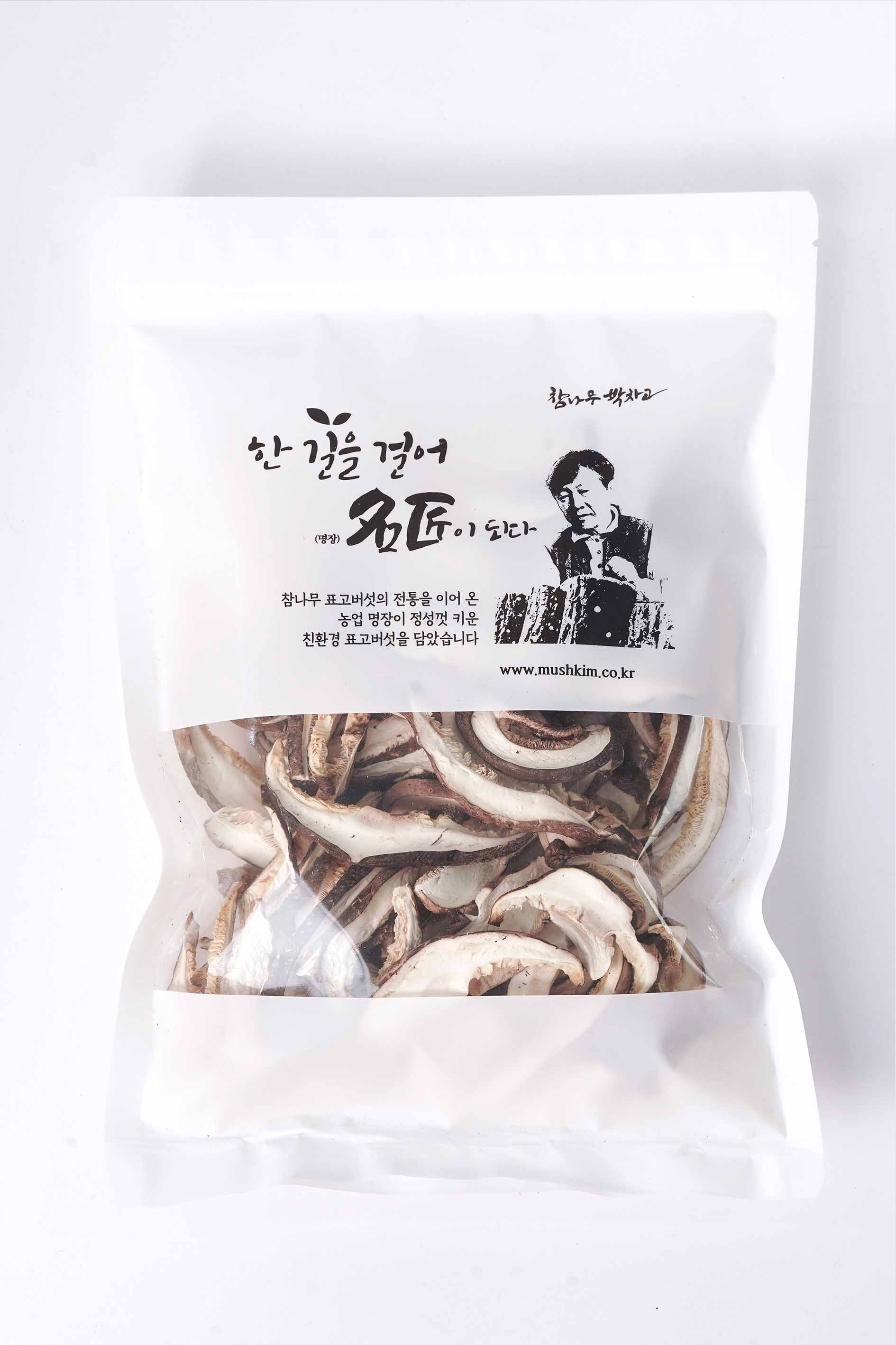 참나무원목재배 유기농 건표고 슬라이스 100g