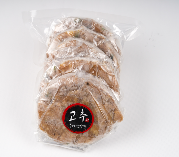 와룡총각 한돈 곤약 떡갈비 스테이크 맛집(5장)