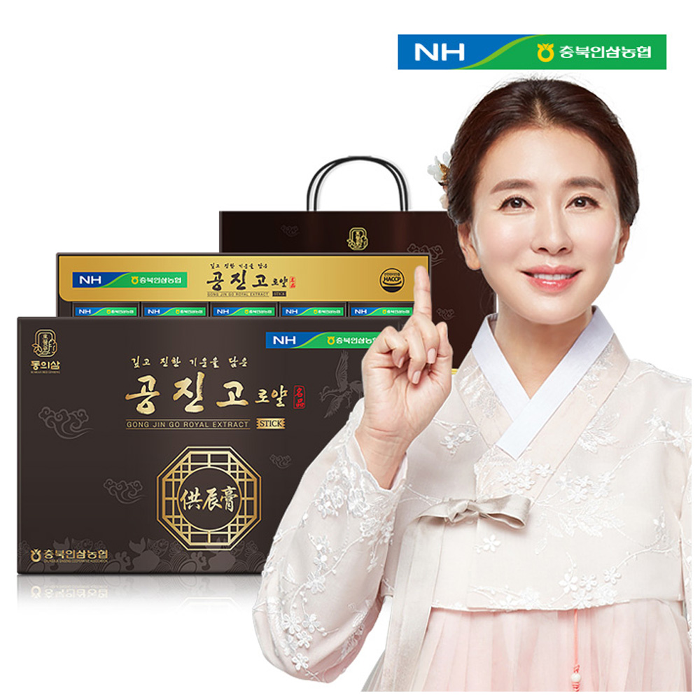 충북인삼농협 동의삼 공진고로얄스틱 15g x 30포 쇼핑백증정