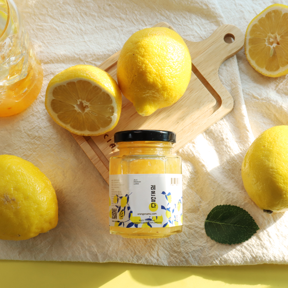 시원하게 레몬담다 제주 레몬차 레몬청 150g 답례품
