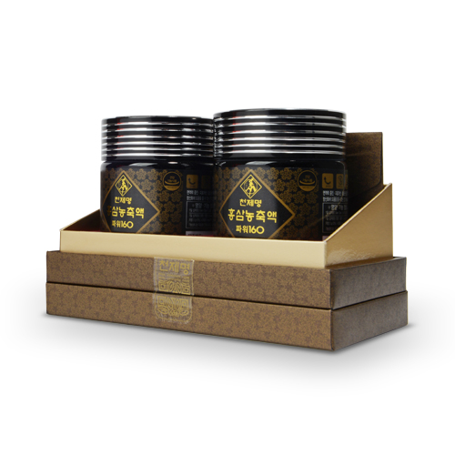 [천제명] 6년근홍삼 홍삼농축액 파워160 (120g x 2병) + 쇼핑백 대표이미지 섬네일