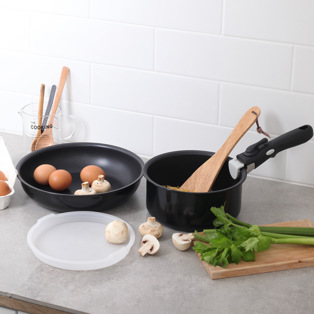 페르비타 이지핸들4p 프라이팬 24cm+냄비 18cm+분리형 손잡이+밀폐뚜껑 18cm