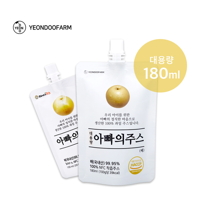 [연두팜] 대용량 아빠의주스 배즙 180ml 30개입 대표이미지 섬네일