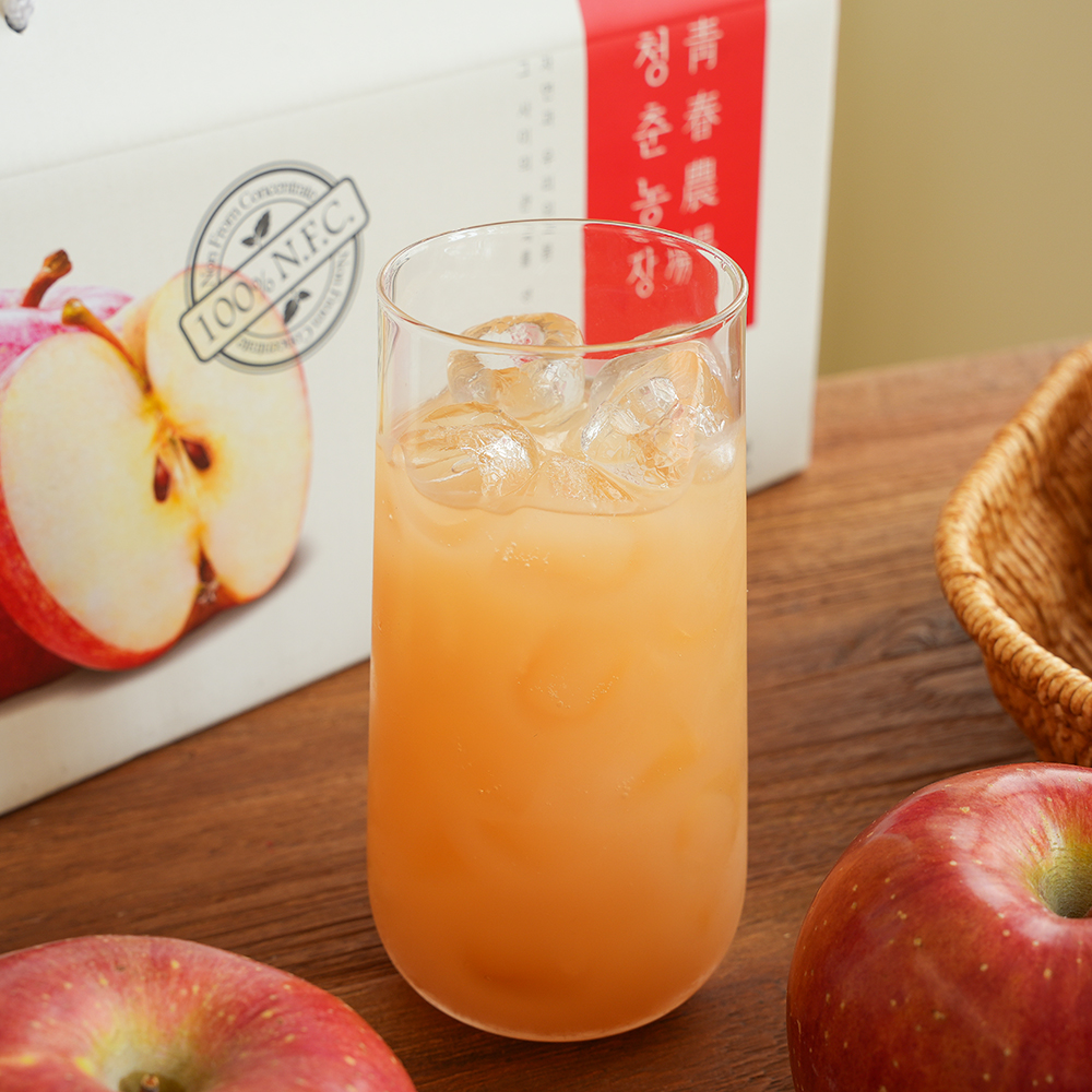 청춘농장 착즙 사과즙 1박스 30포