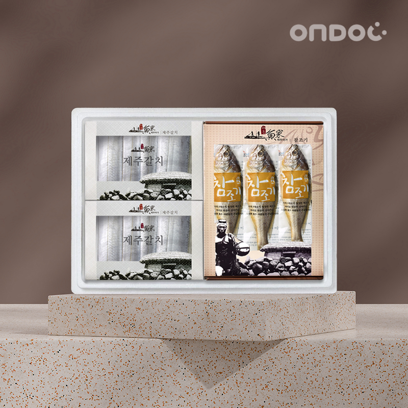 [온도씨]제주수산물 선물세트 모둠 2호 (은갈치 특대 2미/참조기 대 6미/총1.4kg내외)