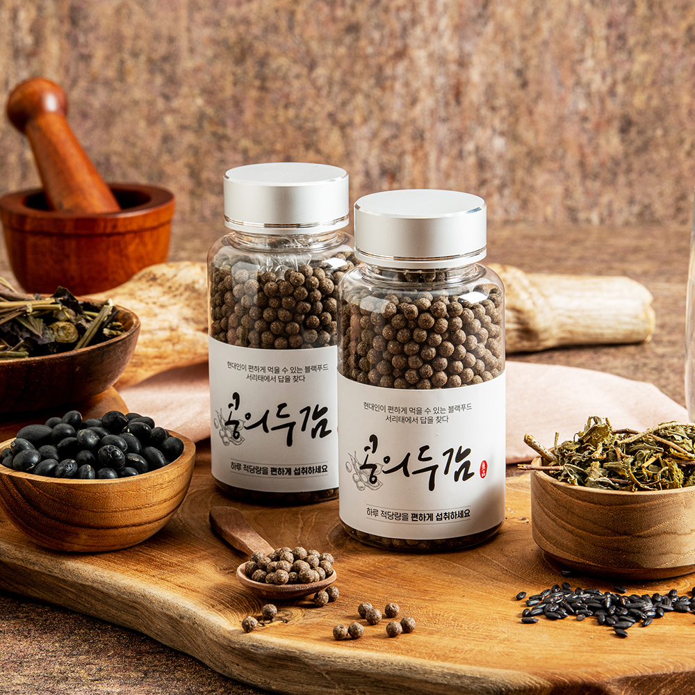 새치탈출 검은콩 서리태환 콩의두감 100g/병