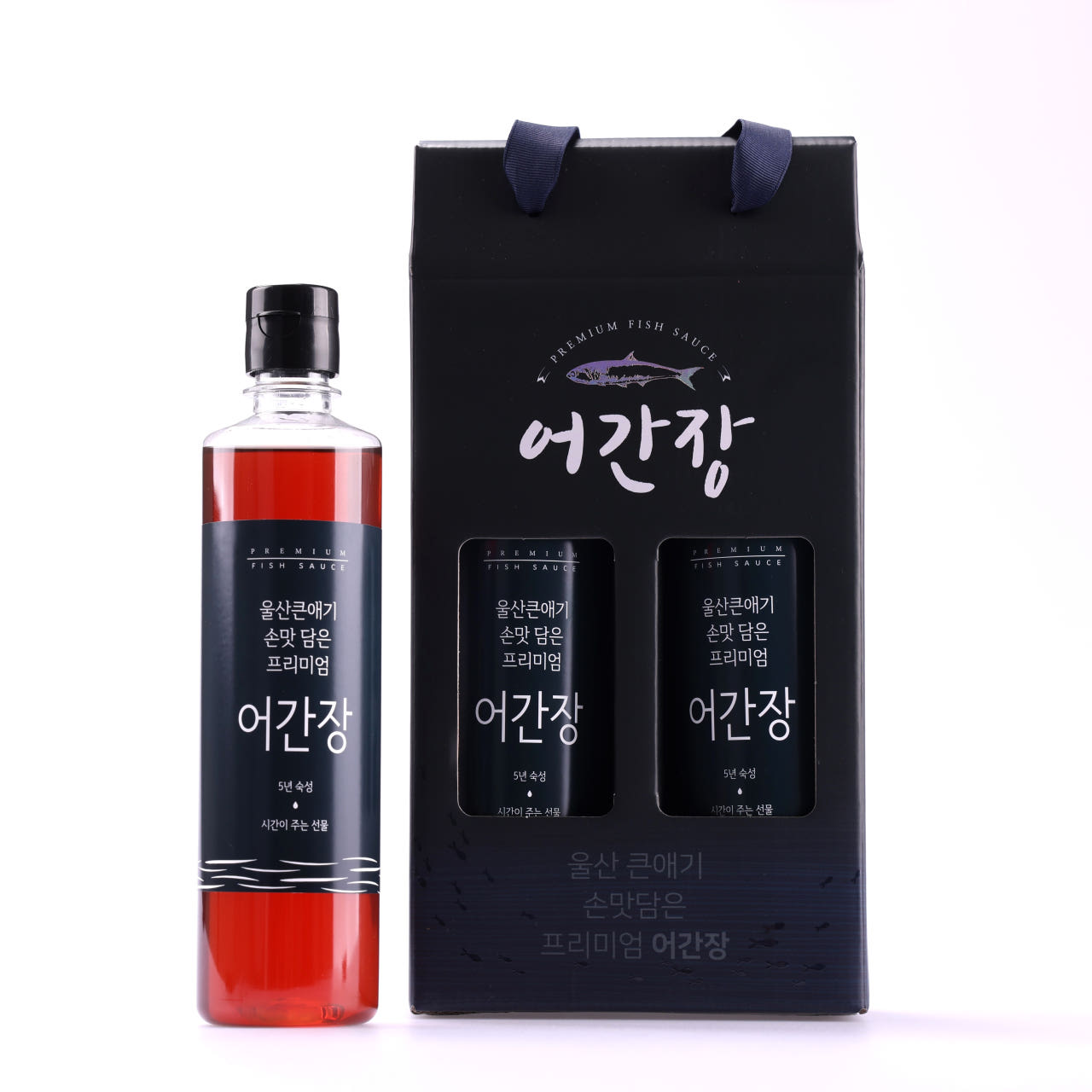 [울산큰애기] 손맛담은 5년 숙성 프리미엄 어간장 (500ml x 2병)