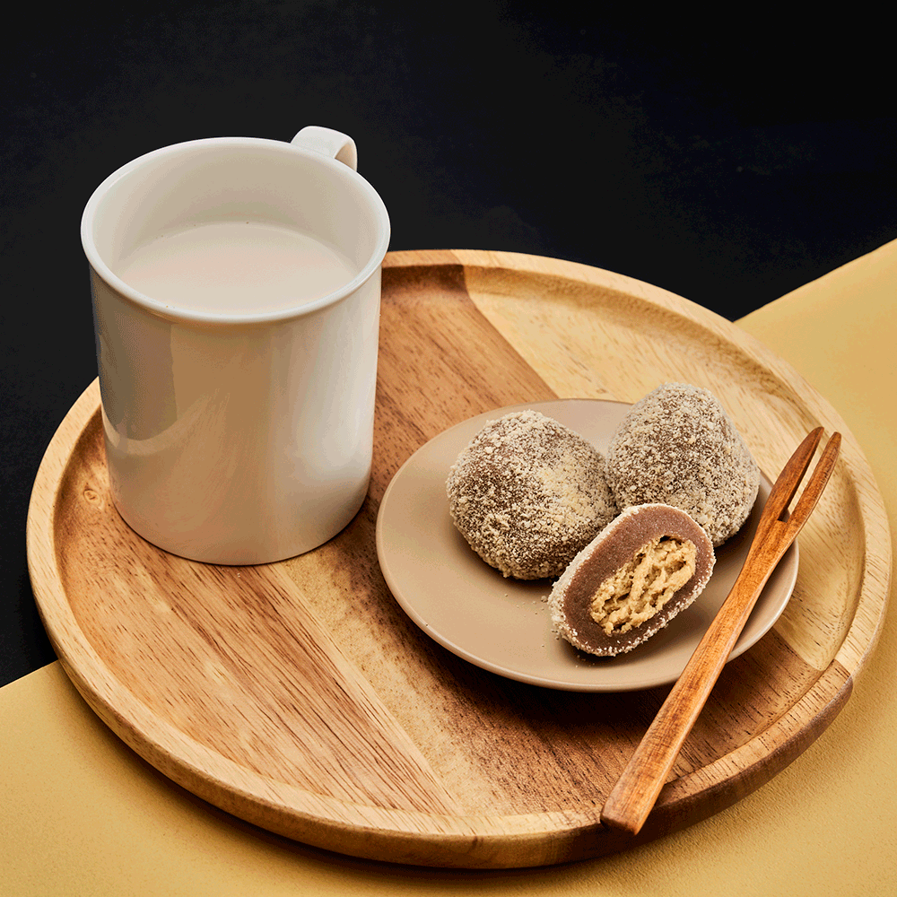 수라당 타이거슈가 흑당크림 찹쌀떡(40g x 12개입)