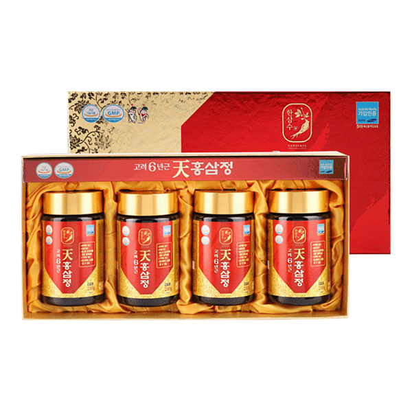 고려6년근 천홍삼정 4병 선물세트(240g x 4병)