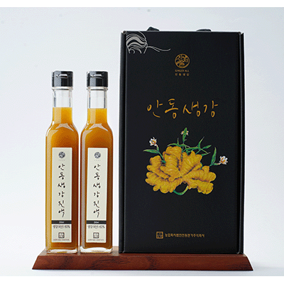 안동반가 안동생강진액 2종세트(생강청 250ml 2병) 선물세트 대표이미지 섬네일