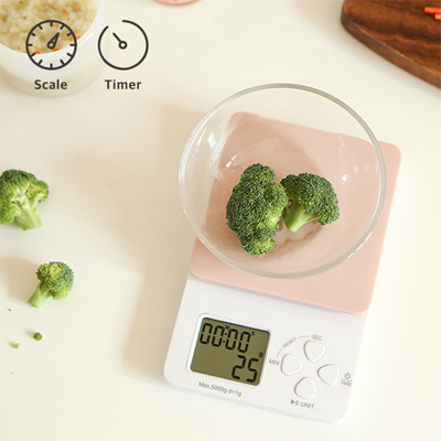 [홈베이킹] 봉봉 주방 전자저울 1kg (스트로베리 컬러)