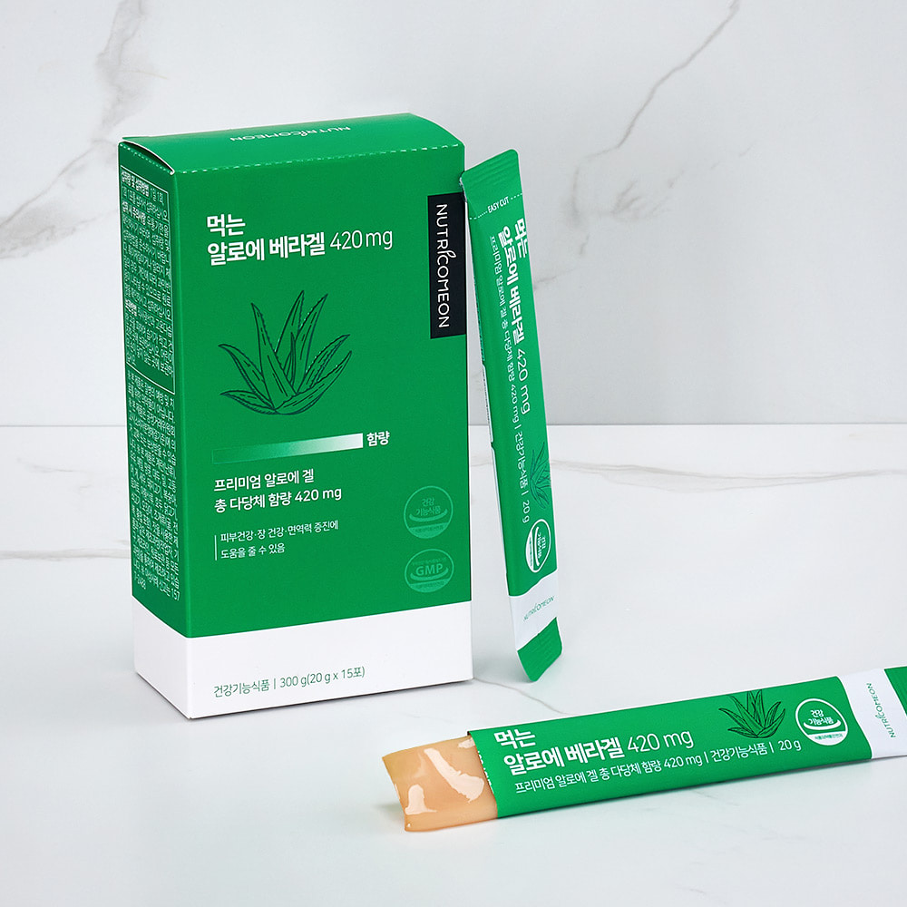오라뷰 먹는 알로에베라겔 젤리스틱 20g 15포