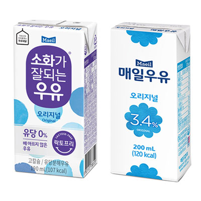 매일유업 멸균우유 200ml, 소화가 잘 되는 우유 190ml 24팩 이중포장 대표이미지 섬네일