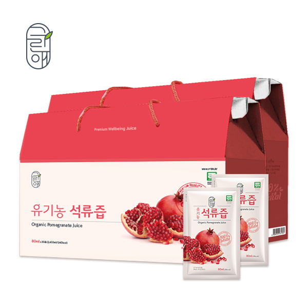 그린애 유기농석류즙 80ml 30팩 2box 대표이미지 섬네일