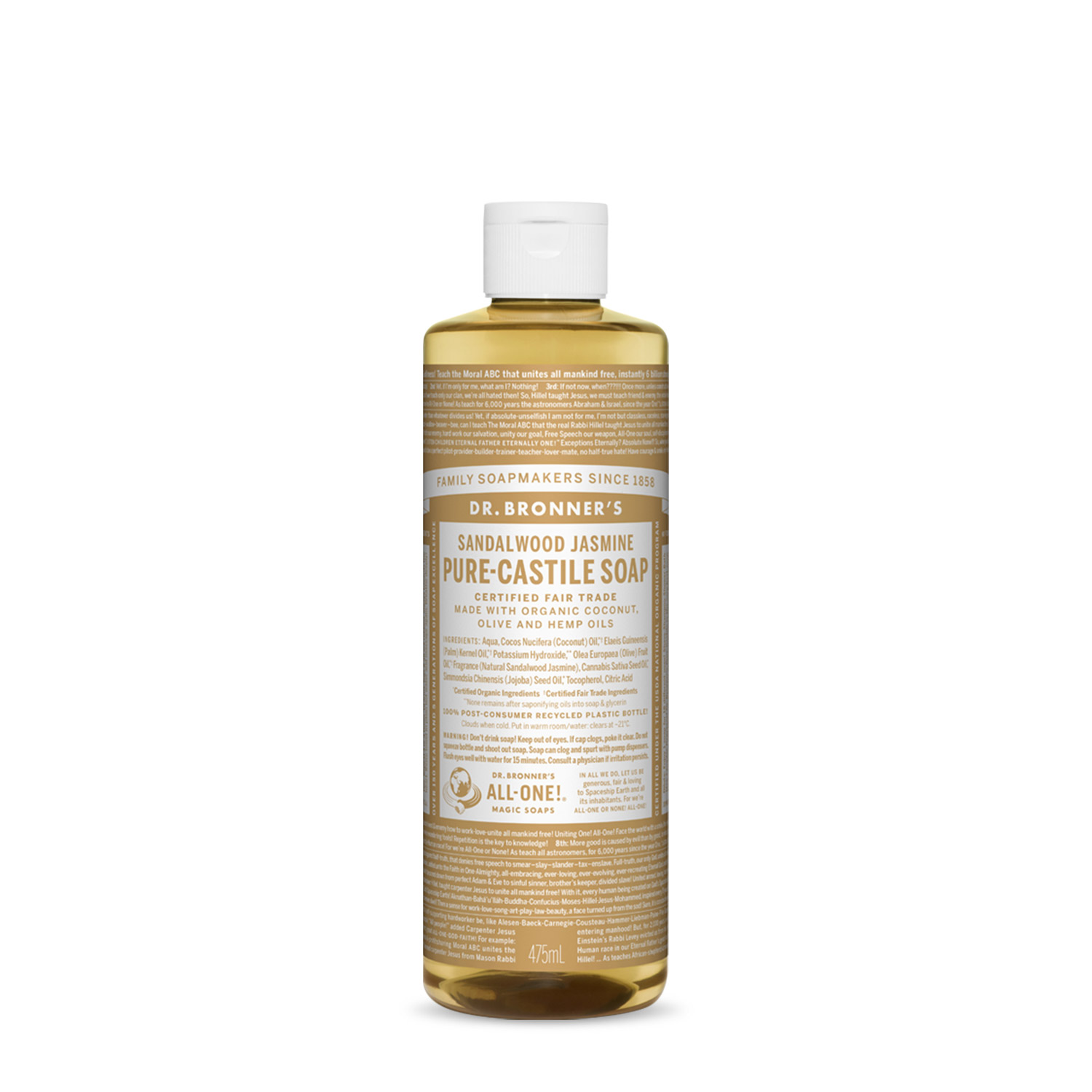 닥터브로너스 샌달우드 앤 자스민 퓨어 캐스틸 솝 475ML