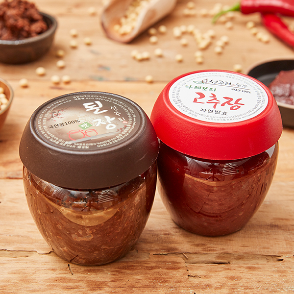 [성주리된장] 실속세트 (된장 500g+보리고추장 500g)
