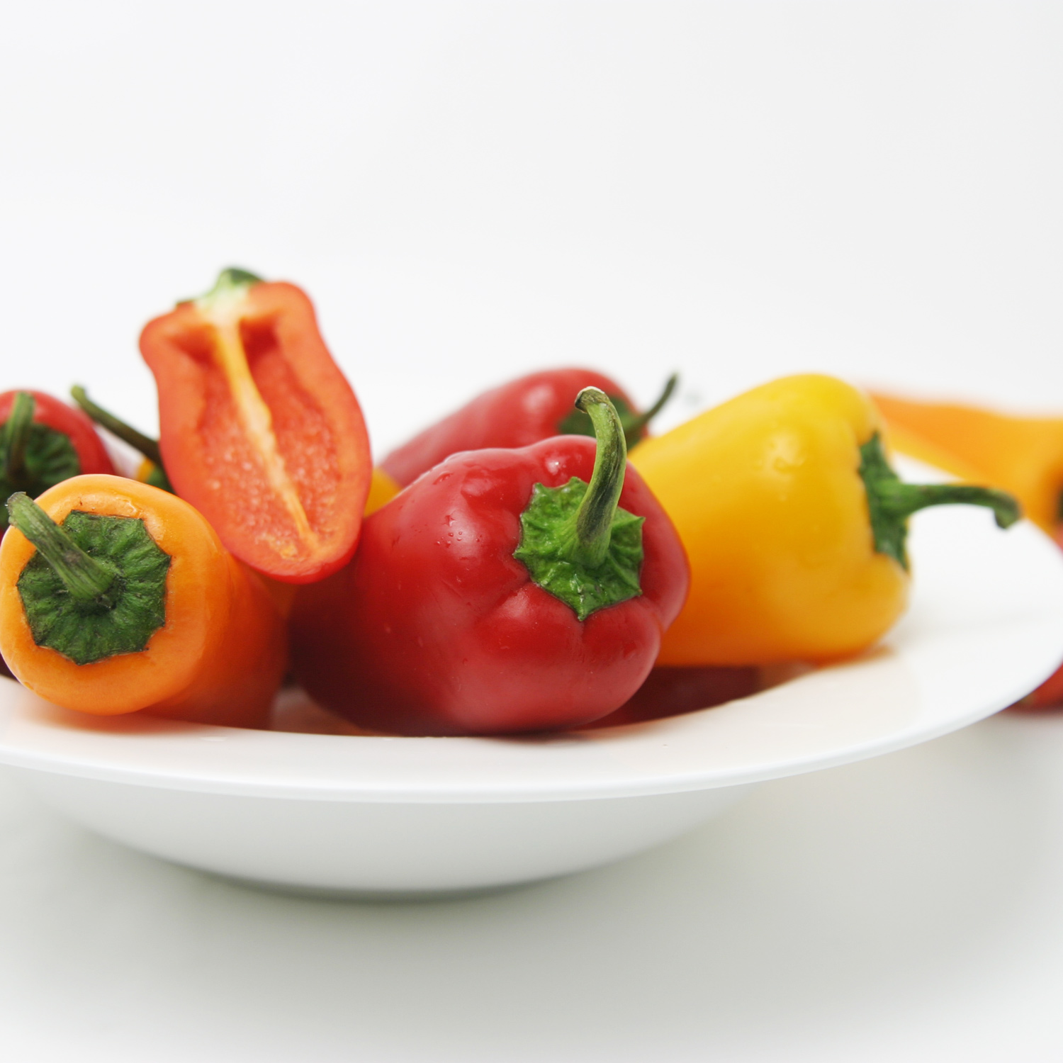 [최저가][무료배송] 아삭아삭 유기농 삼색 미니 파프리카 1kg