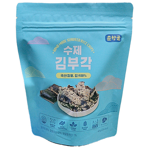 남원 전통 찹쌀 수제 김부각 50g 통부각 한입부각 HACCP 인증