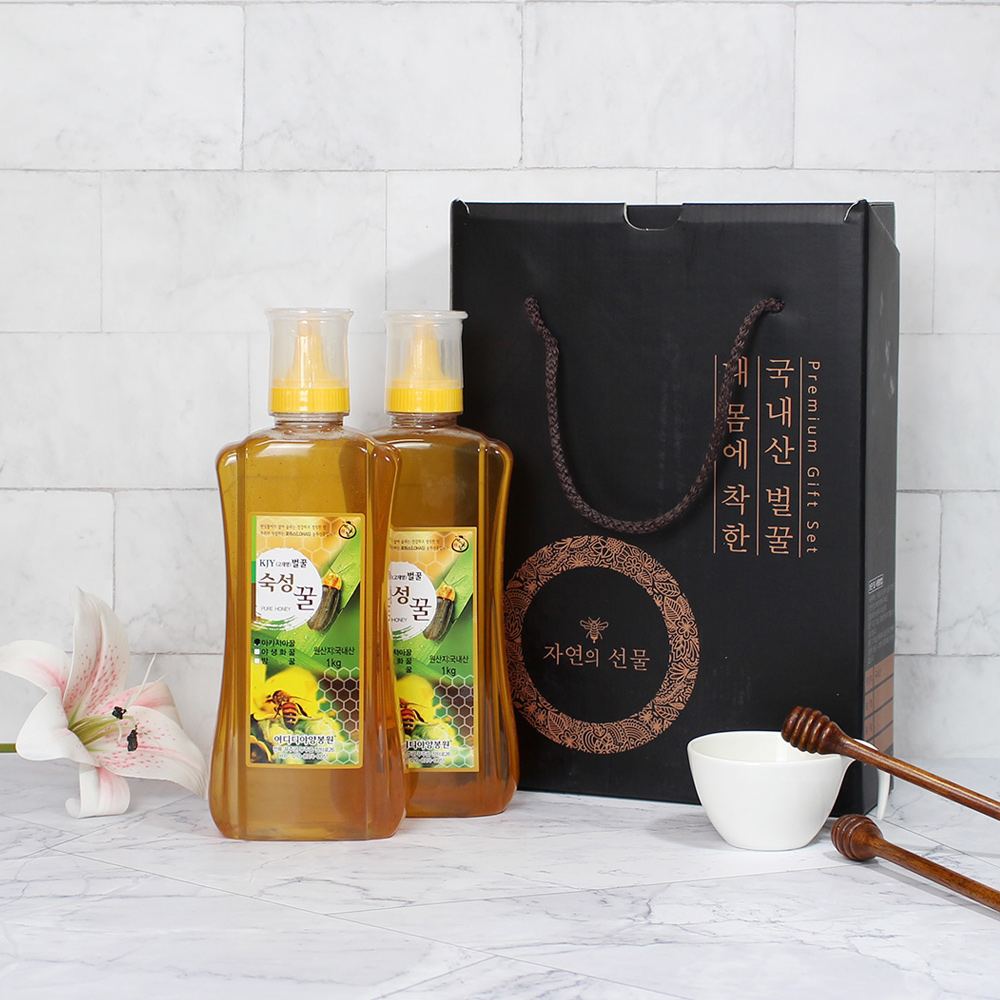 [무료배송] 청정 무주 고재영 숙성벌꿀 선물세트 2kg