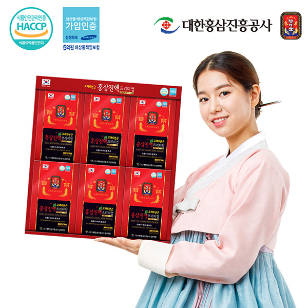 대한홍삼진흥공사 명기삼 고려 6년근 홍삼진액 프리미엄 70mlx30포(쇼핑백)
