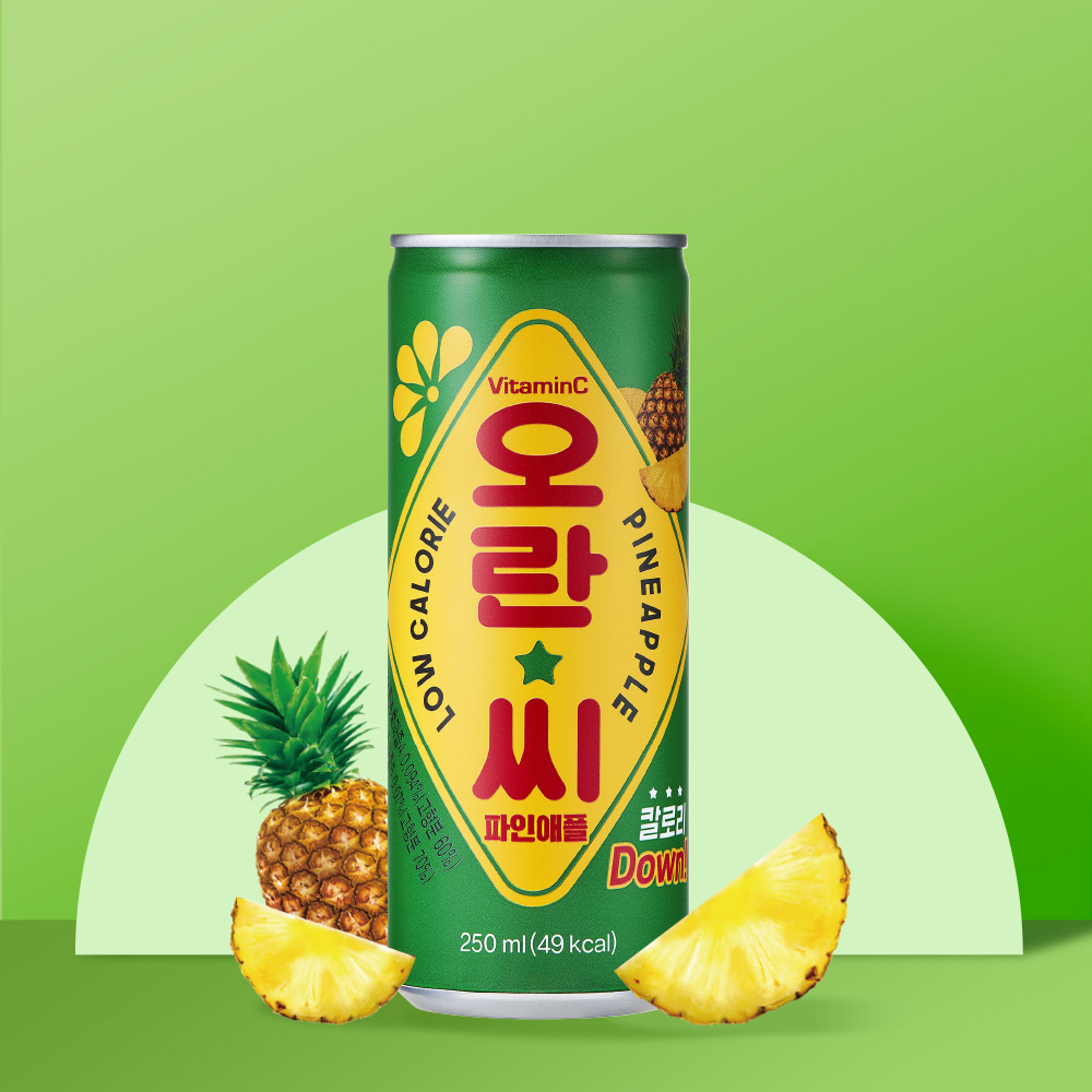 [동아오츠카] 오란씨 파인애플 250ml 캔 1box(30개) 대표이미지 섬네일