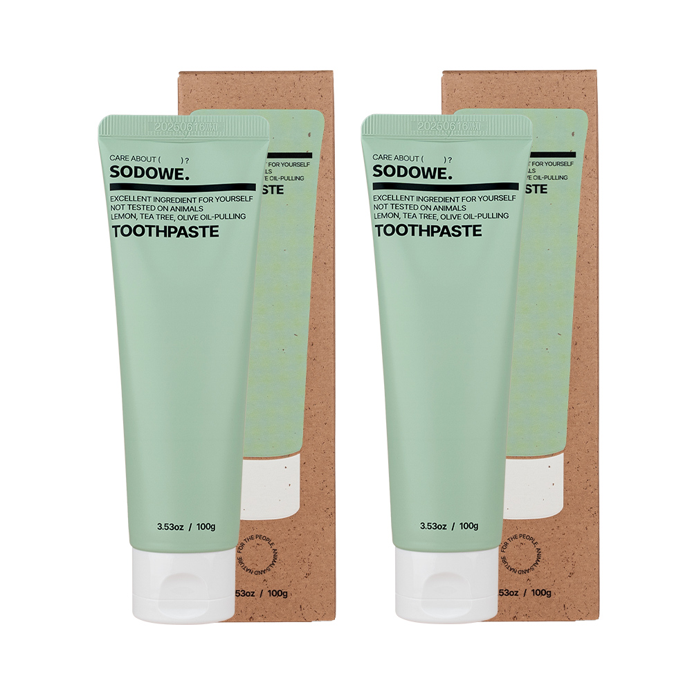 쏘두위 리프레시 바질레몬 치약 100g x 2개