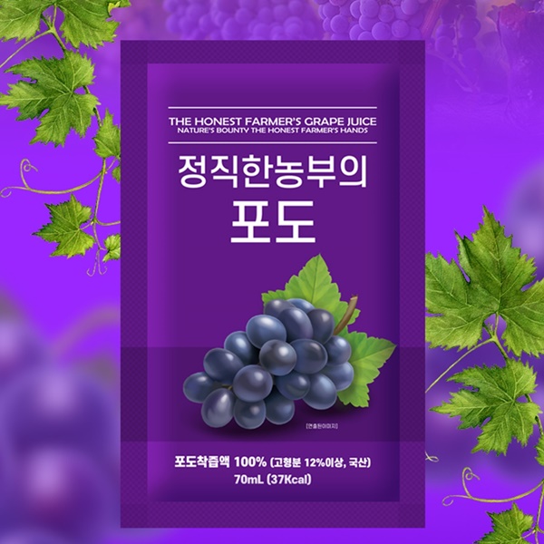 정직한농부의포도즙 NFC포도착즙 70ml 100포