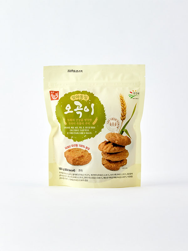 우리밀 발아통밀 오곡이 (180g)