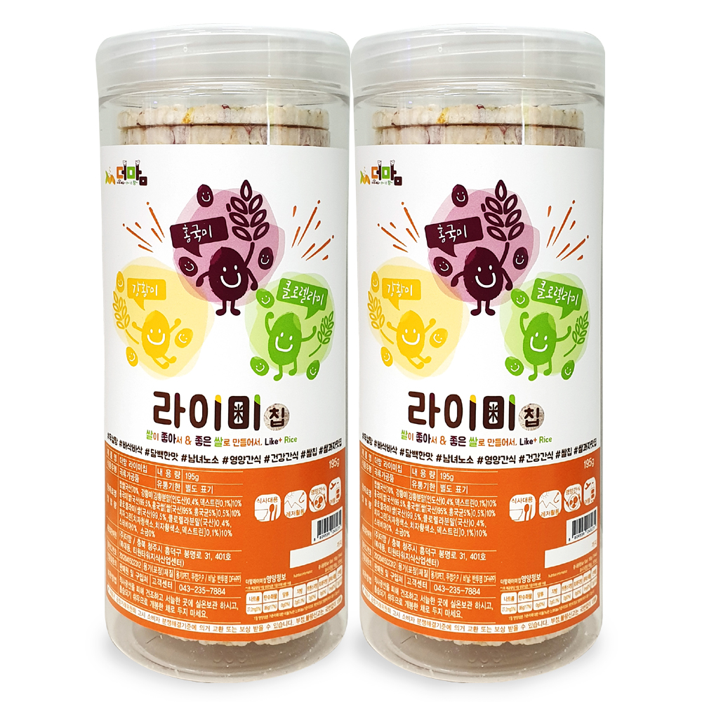 더맘 라이미칩 195g X 2통 대표이미지 섬네일