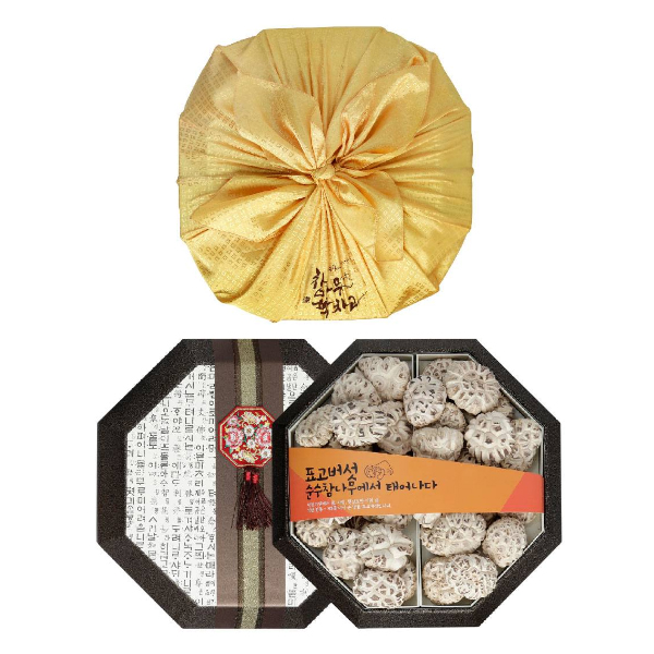 참나무원목재배 유기농 프리미엄 팔각백화고 450g 표고버섯선물세트