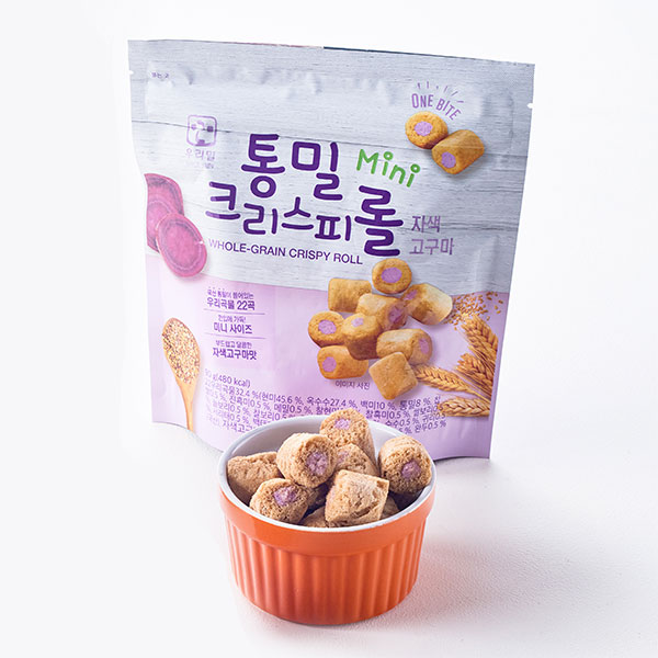 통밀 크리스피롤 미니 (자색고구마 90g)  