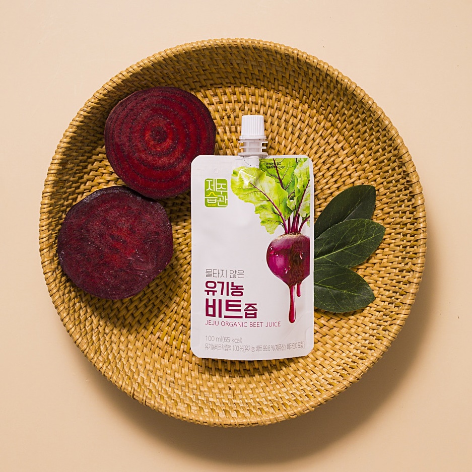 물타지않은 유기농착즙 제주습관 비트즙100ml*10입