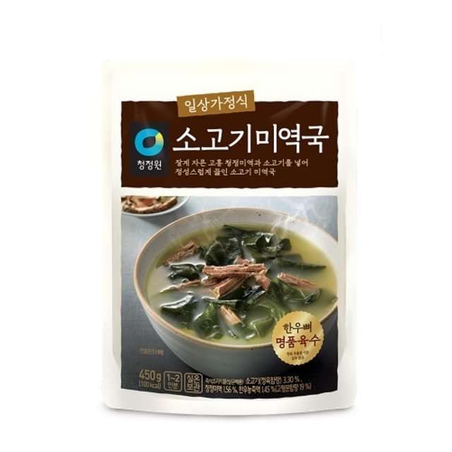 청정원 소고기미역국 450g