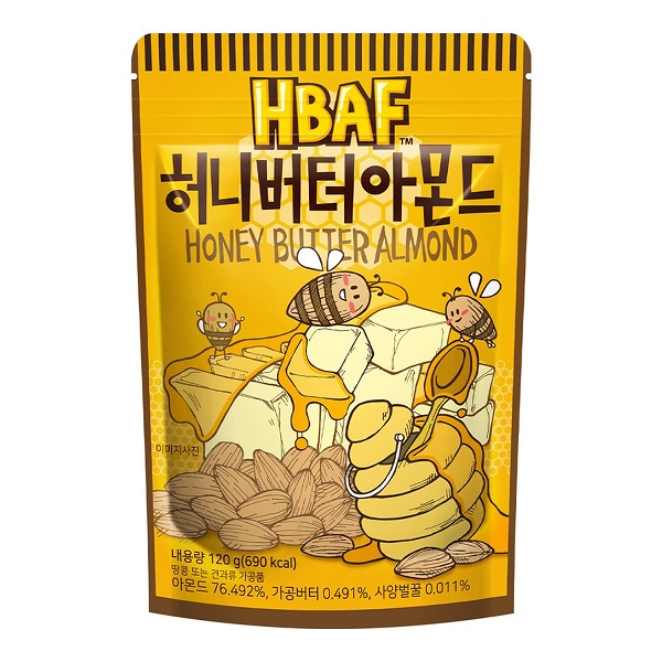 HBAF 허니버터아몬드 120G