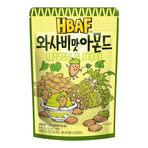 HBAF 와사비맛아몬드 120G