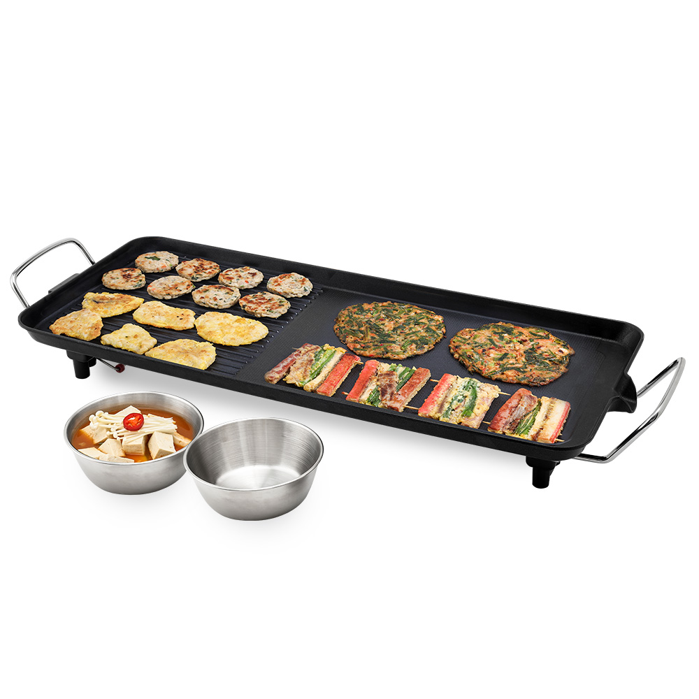 키친아트 2IN1 허브 와이드 전기그릴 77cm 그릴팬 구이팬 KSJ-1760EG
