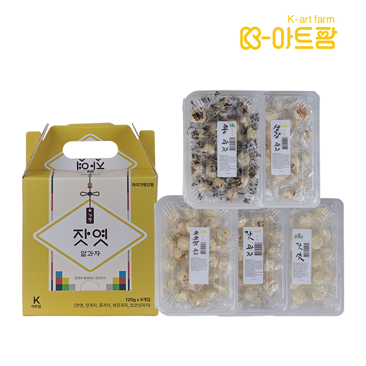 선물세트 가평 잣엿과 알과자(120g/260g) 대표이미지 섬네일