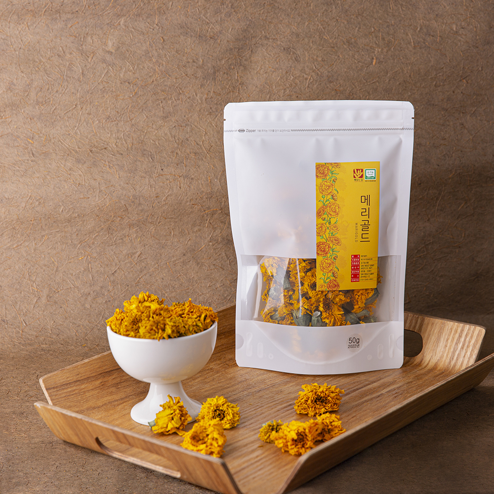 유기농 메리골드 건조차 50g/꽃차/생화/식용꽃
