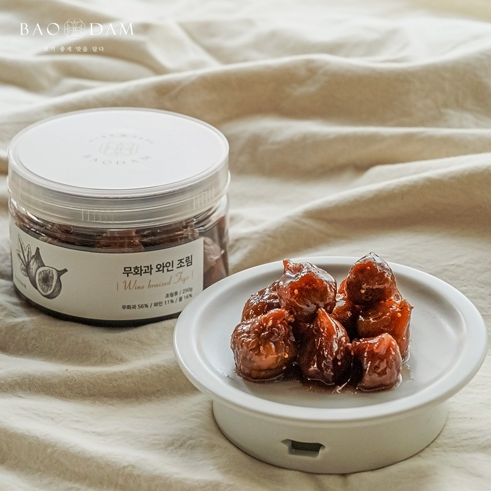 바오담 반건조 무화과 꿀 와인조림 250g 대표이미지 섬네일