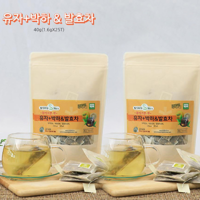 유자 & 박하 & 발효차 (25t x 2) 대표이미지 섬네일