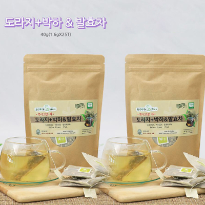 도라지 & 박하 & 발효차 (25t x 2) 대표이미지 섬네일
