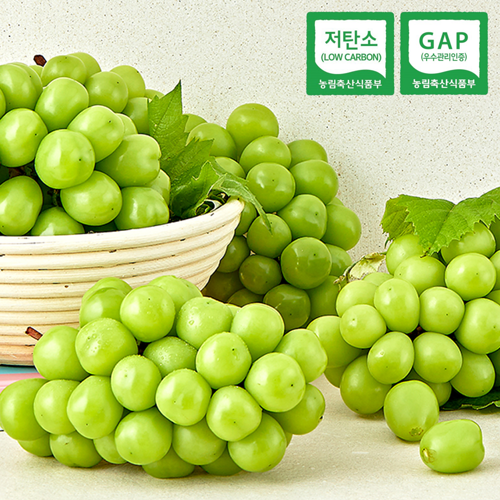 GAP인증 저탄소인증 고당도 프리미엄 샤인머스켓 1송이, 1.5kg, 2kg