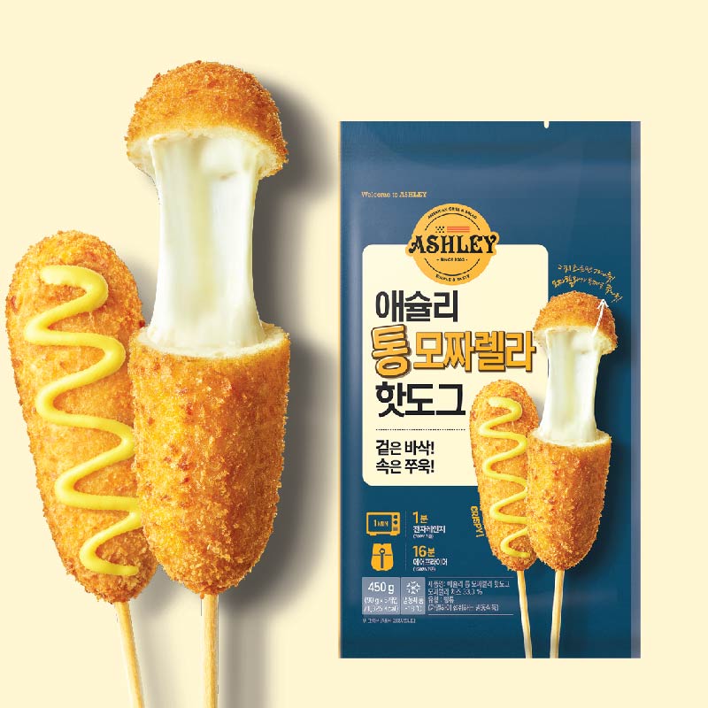 애슐리 통 모짜렐라 핫도그 (450g)