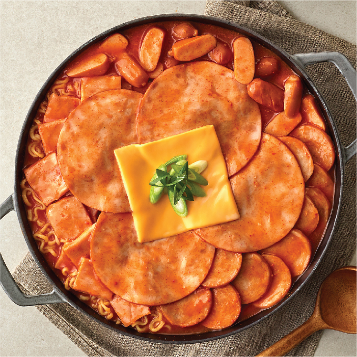 [맛보장] 애슐리 콰트로 햄치즈 부대찌개(2인분,713g)