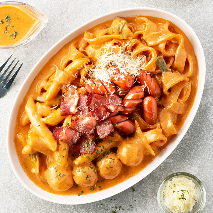 애슐리 토핑듬뿍 로제떡볶이(2인분,800g) 대표이미지 섬네일