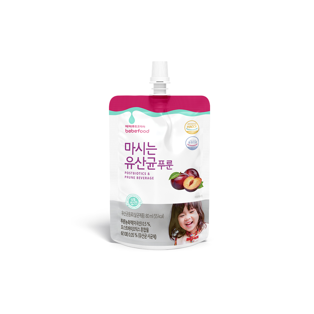 베베푸드 마시는 유산균 푸룬 80ml