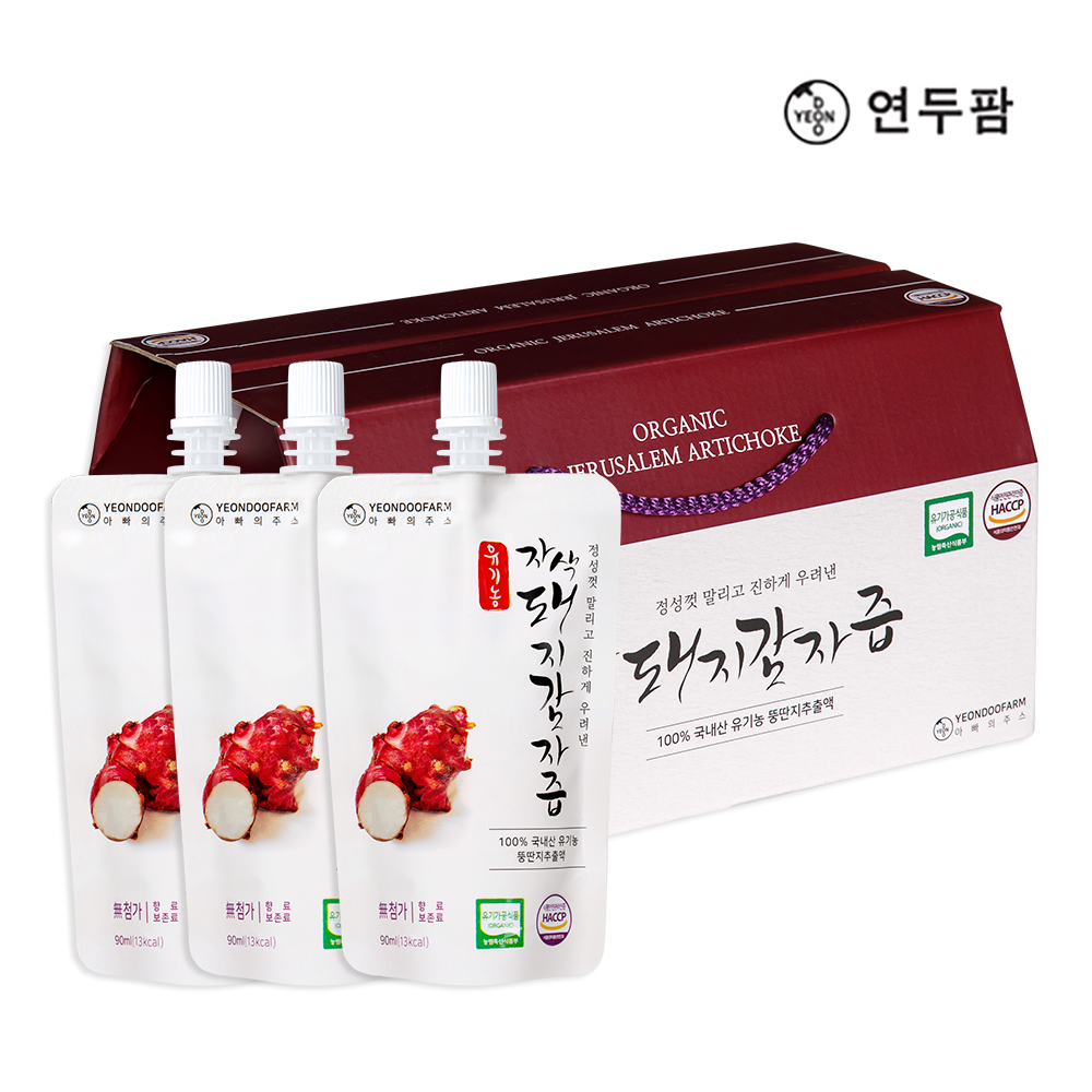 [연두팜] 유기농 자색 돼지감자즙 90ml 30개입