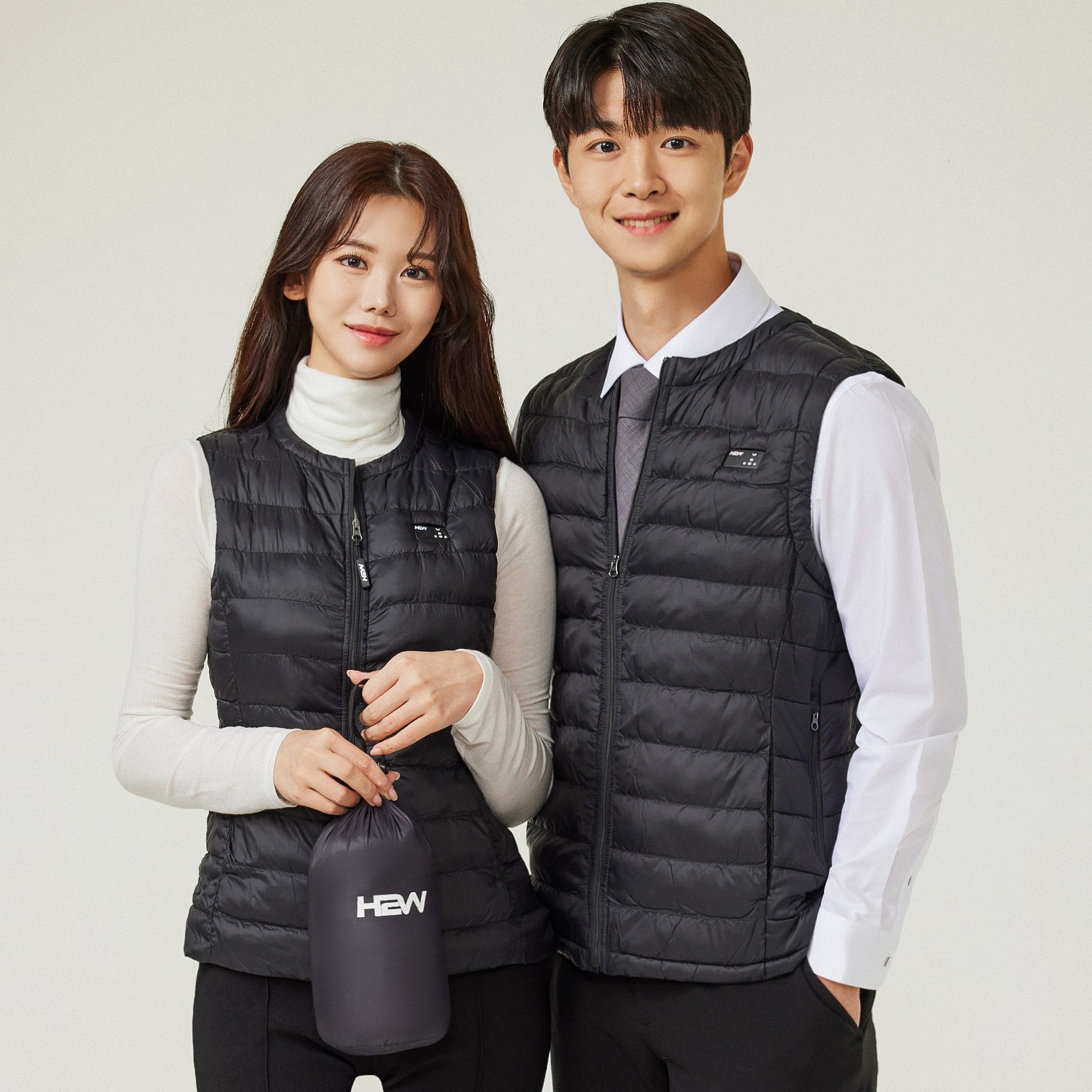 히트2웨어 스마트 발열조끼 블랙