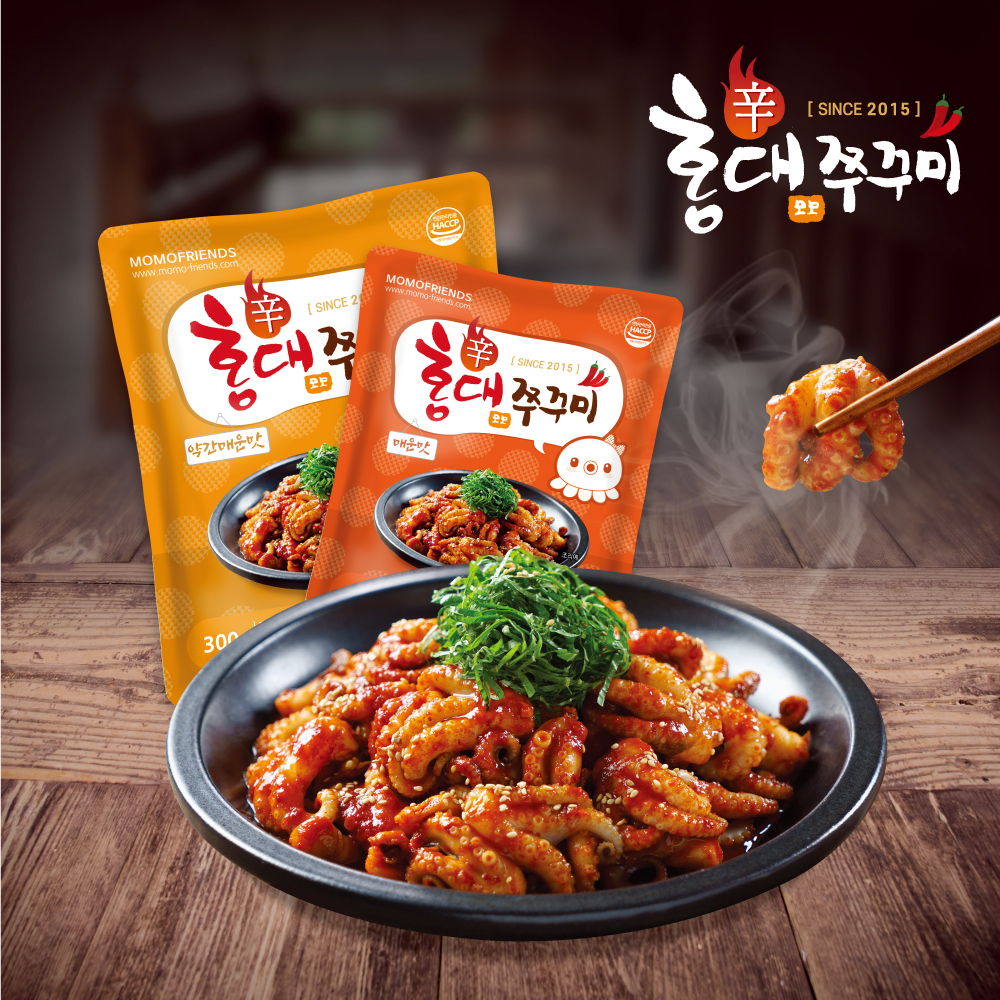 [홍대쭈꾸미] 수제양념 쭈꾸미볶음 300g 4팩 (맛선택)