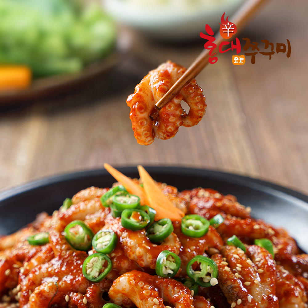 [홍대쭈꾸미] 수제양념 쭈꾸미볶음 300g 4팩 (맛선택)